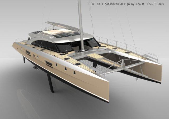 TZ3D 85' Sailing Catamaran