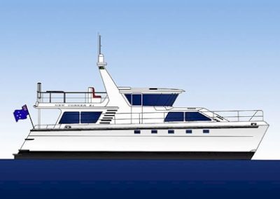 Malcolm Tennant- 51′  Power Catamaran New Yorker